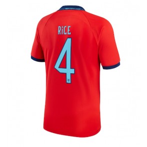 England Declan Rice #4 Replica Away Stadium Shirt World Cup 2022 Short Sleeve